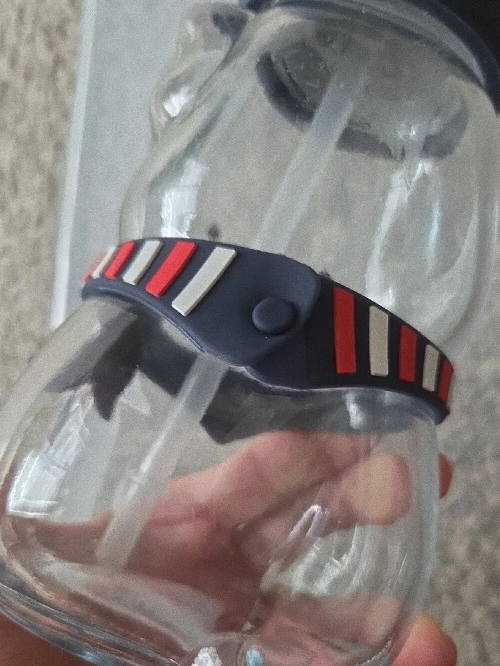 NWT Frenchie Glass Tumbler French Bulldog With Beret And Scarf